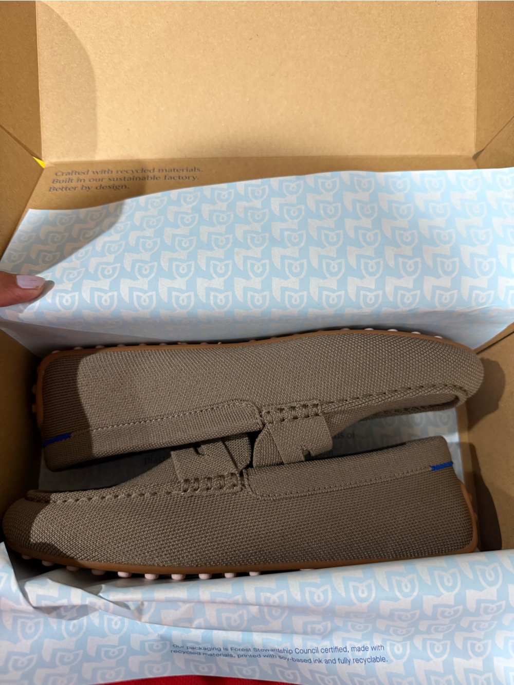 Rothy’s Womens Slip-On Knit Loafers in Portabello New in box 9 - Picture 3 of 11